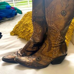 BCBGirls Cowboy Boots in Bronze
